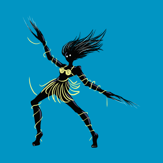 Creepy Midnight Dancing Girl by Boriana Giormova