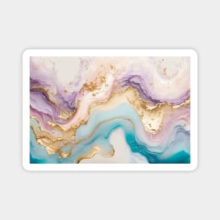 Abstract Pastel Alcohol Ink Magnet