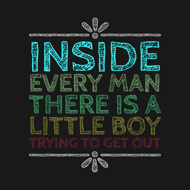 Inside Every Man There is a Little Boy Trying to Get Out by tiokvadrat