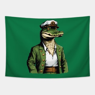 ship capitan crocodile Tapestry