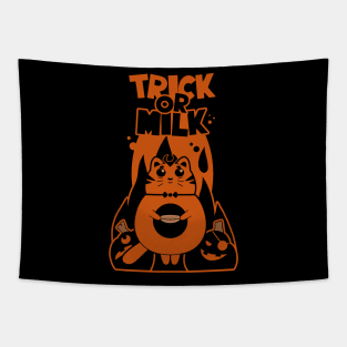 Halloween cat fire Tapestry