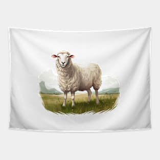 White Sheep Tapestry