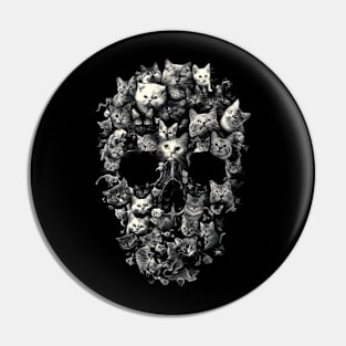 Cat Skull Interpretation Pin