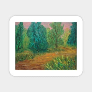Oil Painting - While Hiking. 2012 Magnet