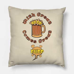 With Great Beer Comes Great Burp Pillow