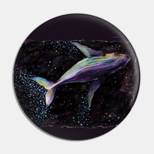 Space Whale Pin