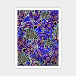 Aboriginal Turtle Art Magnet