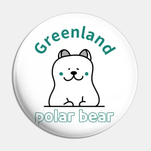 greenland polar bear Pin