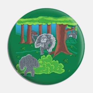 Rock Rock Hide & Seek Pin