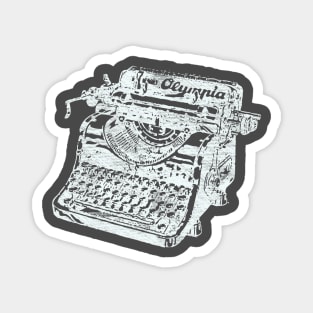 Distressed Vintage Olympia Typewriter Magnet