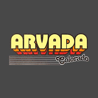 Arvada, Colorado | Retro Stripes T-Shirt