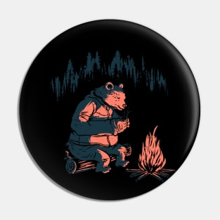 Campfire Bear Pin