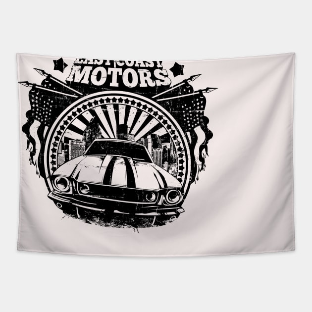 East Coast Motors Tapestry by Tee-ps-shirt