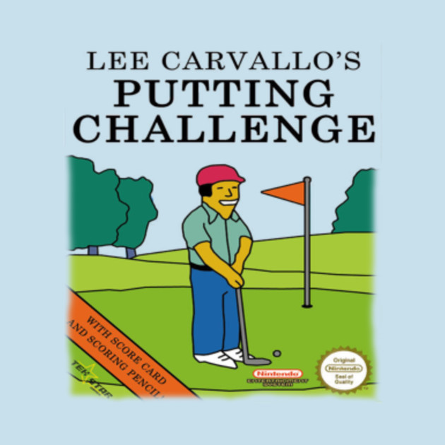 Lee Carvallo's Putting Challenge Simpsons TShirt TeePublic