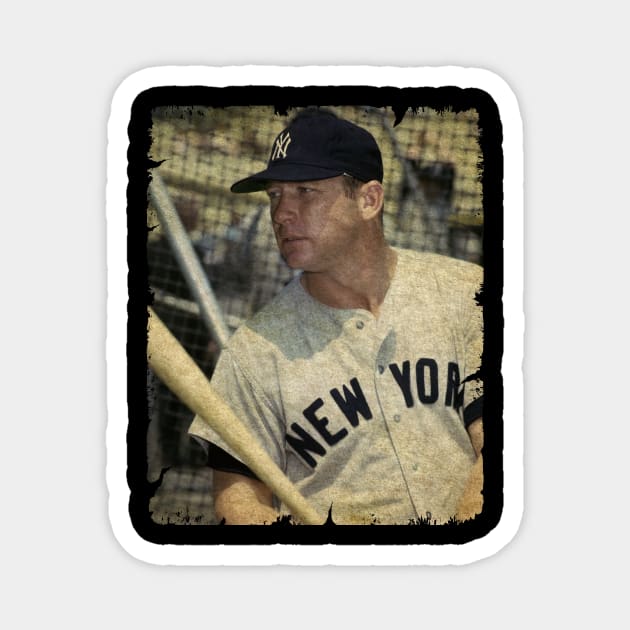 Mickey Mantle in New York Yankees Magnet by SOEKAMPTI