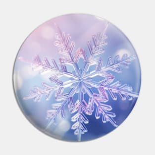 Snow Flake Nature Serene Tranquil Peace Pin