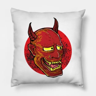 Red Hannya Pillow