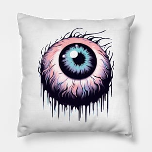 Pastel goth eyeball Pillow