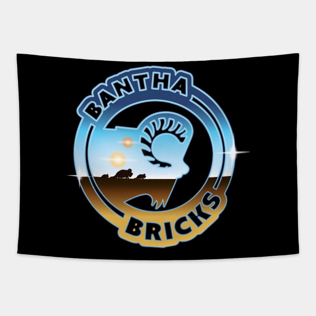 Bantha Bricks Twin Suns Tapestry by banthabricks