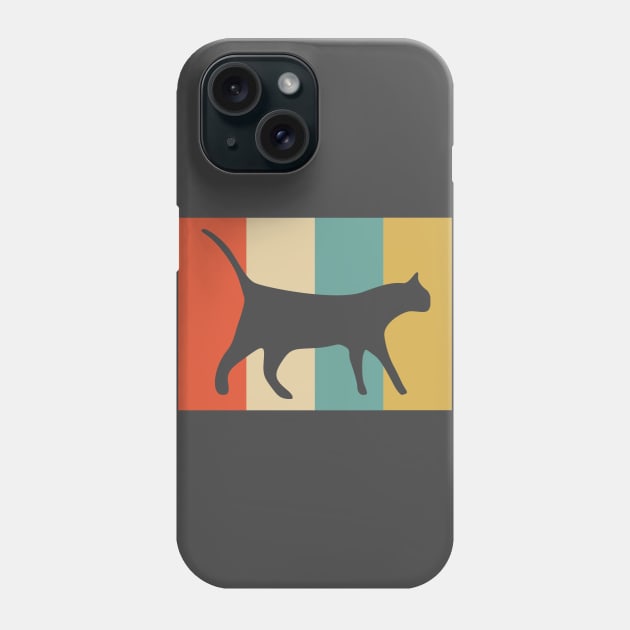 Retro Vintage Cat Phone Case by LefTEE Designs