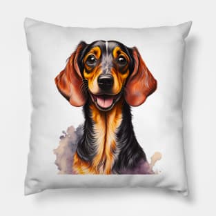 Dachshund Dog. Pillow