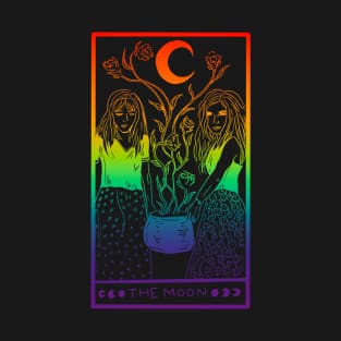 Midnight Margarita Moon - rainbow tarot card gay pride T-Shirt