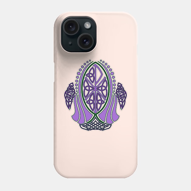 Chi-Rho-Fish 3 Phone Case by The Knotty Works