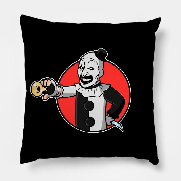 Vault clown Pillow by jasesa