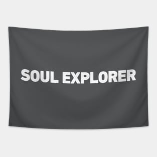 Soul Explorer - Minimalistic Typography Design Tapestry