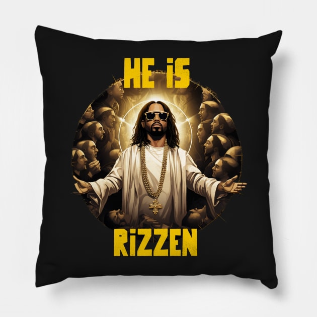 He is rizzen Pillow by Popstarbowser