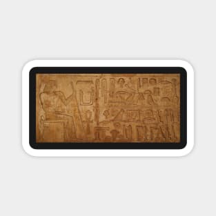 Egyptian hieroglyphs. British Museum, London Magnet