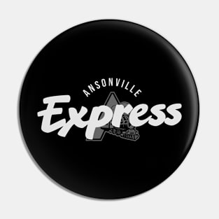 Vintage Style Greyscale Express Pin