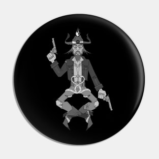 Cowboy Baphomet (HORROR) Pin