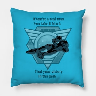 Earth Defense Force black Coffee advert Pillow