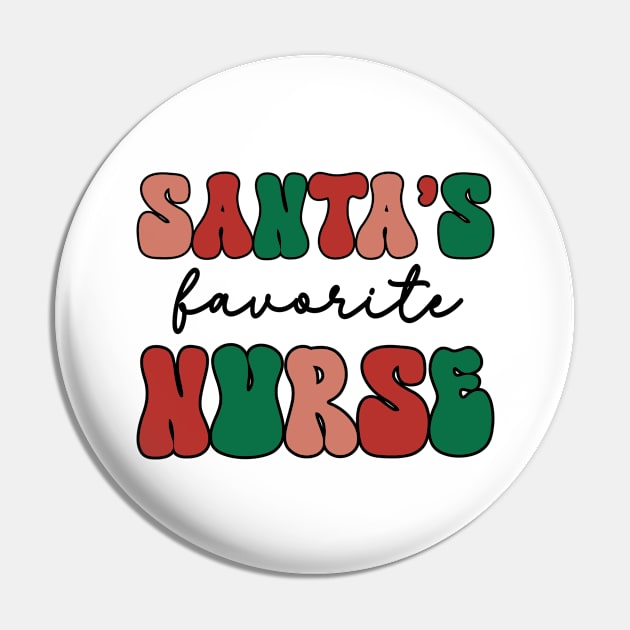 Santa's Favorite Nurse Pin by MZeeDesigns