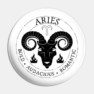 Aries Zodiac Birthday Star Sign Zodiac Gift Pin