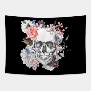 Flower Skull Tapestry