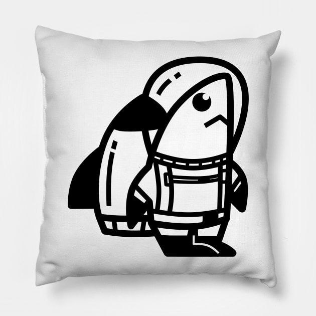 Rocket shark Pillow by AlanNguyen