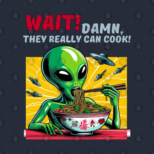 Alien likes human food by ViaSabo