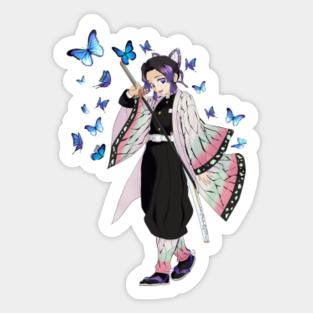 shinobu demon slayer stickers teepublic