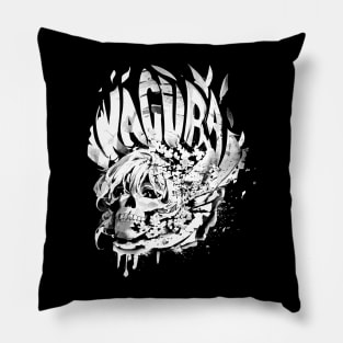 Skull Girl (white skull) Pillow