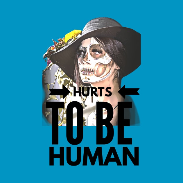 Hurts to be Human (painted face Girl) by PersianFMts