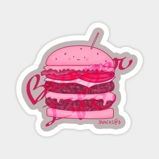 PINK Burger Life Magnet