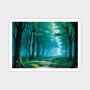 Meandering Forest Path Magnet