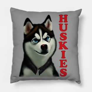 Love Huskies Pillow