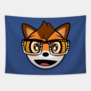 Happy Fox Robin Tapestry