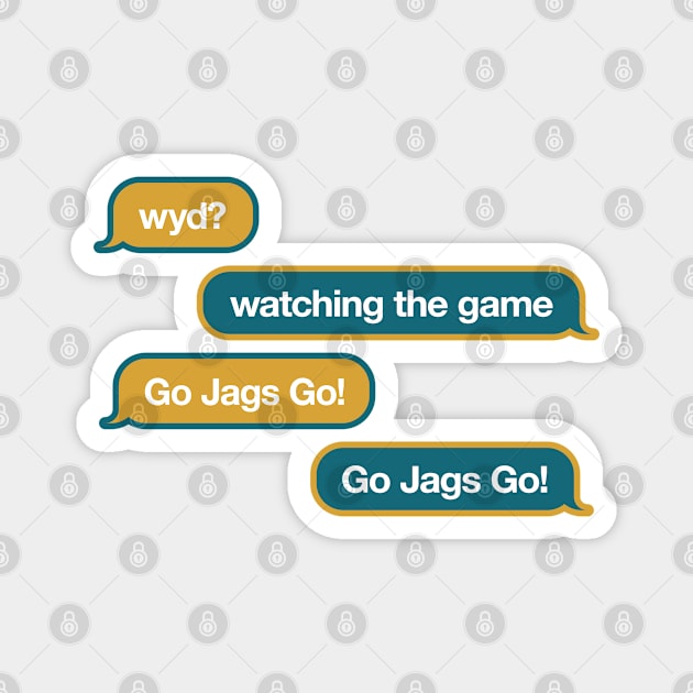 Jaguars WYD Text Magnet by Rad Love