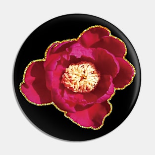 Red Peony Pin