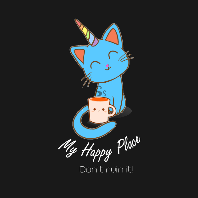 Uni-Kitty My Happy Place by TeodoraSWorkshop