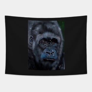 Gorilla Contemplating - Gorilla Head Tapestry